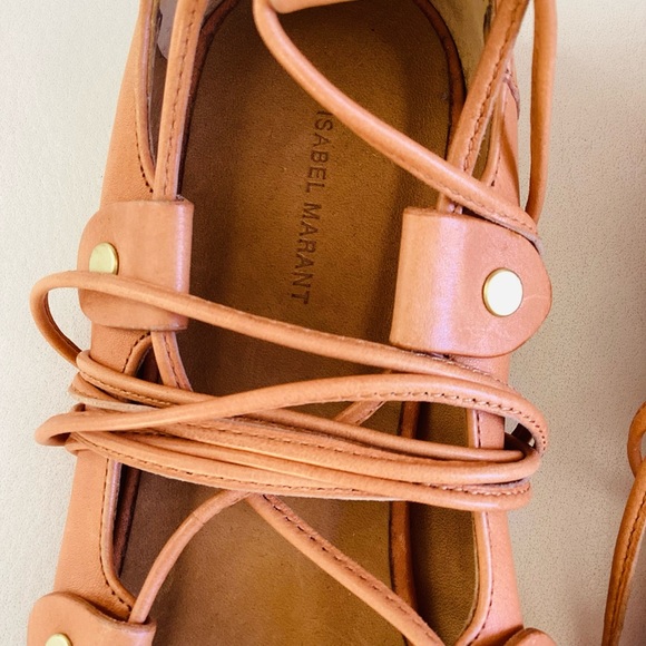 Isabel Marant Alisa Amber Yellow Gladiator Sandal NEW SZ 7 - Picture 6 of 10